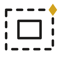 Lot boundary icon